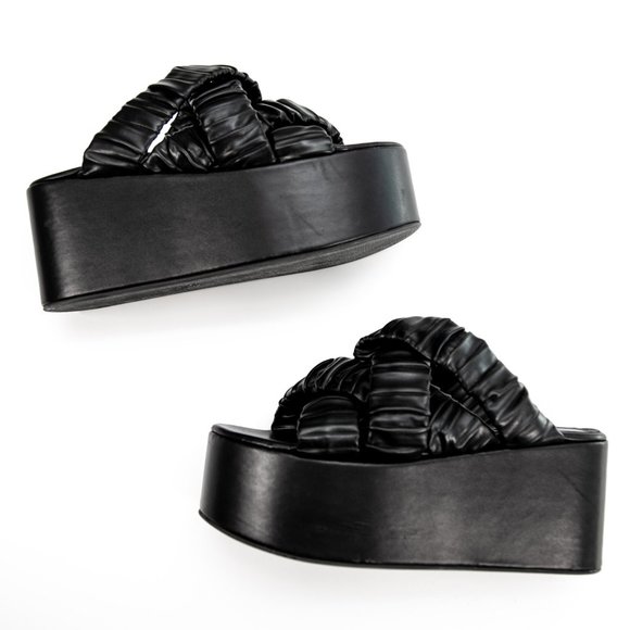 Simon Miller | Shoes | Simon Miller Crisscross Platform  Simon Miller Criss-Cross Platform Sandal Reposhed from Doja Cat